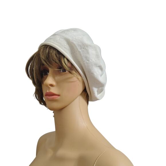 Cream Cotton Beret 10.5 Inch Diameter As seen on Mary Poppins Returns in Pink main image 7